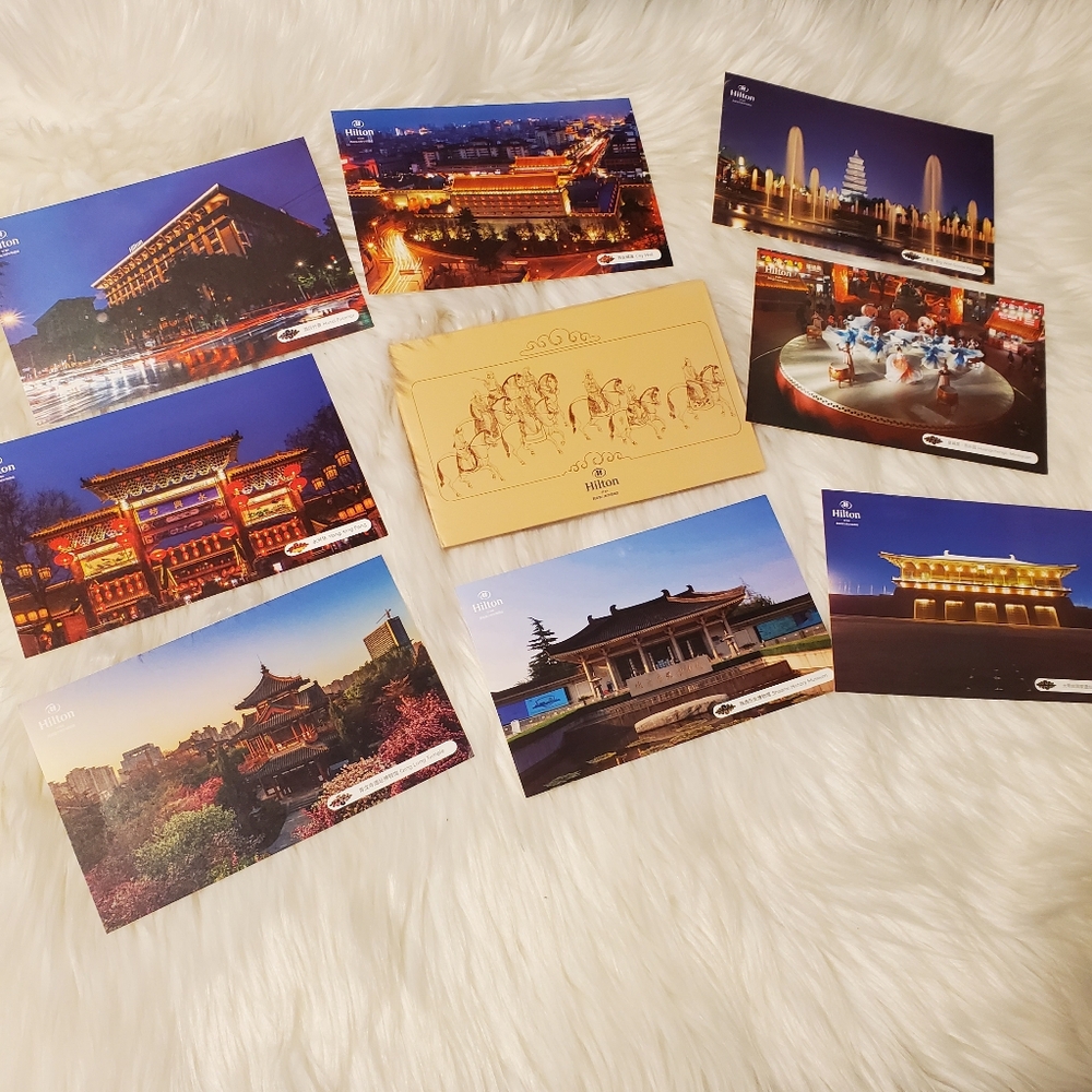 🌟10/$10 Hilton Hotel Xian China Postcard Set